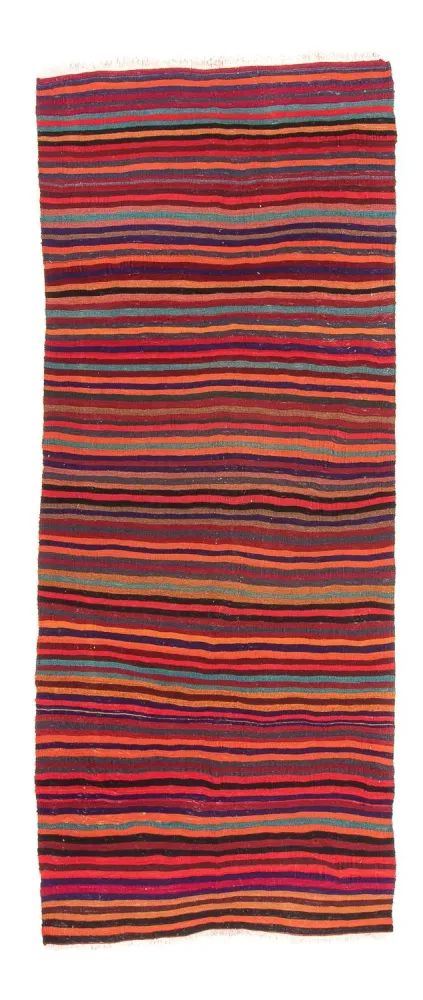 Løper Kelimteppe - Gammelt - 300 x 122 cm - flerfarget