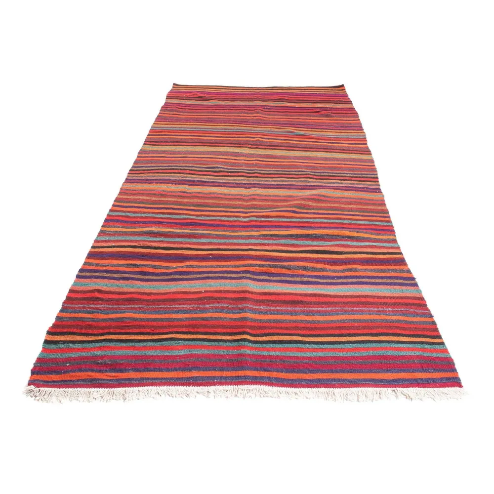 Løper Kelimteppe - Gammelt - 300 x 122 cm - flerfarget