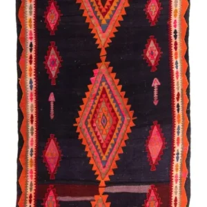 Løper Kelimteppe - Gammelt - 315 x 150 cm - flerfarget