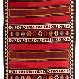 Løper Kelimteppe - Gammelt - 330 x 150 cm - flerfarget