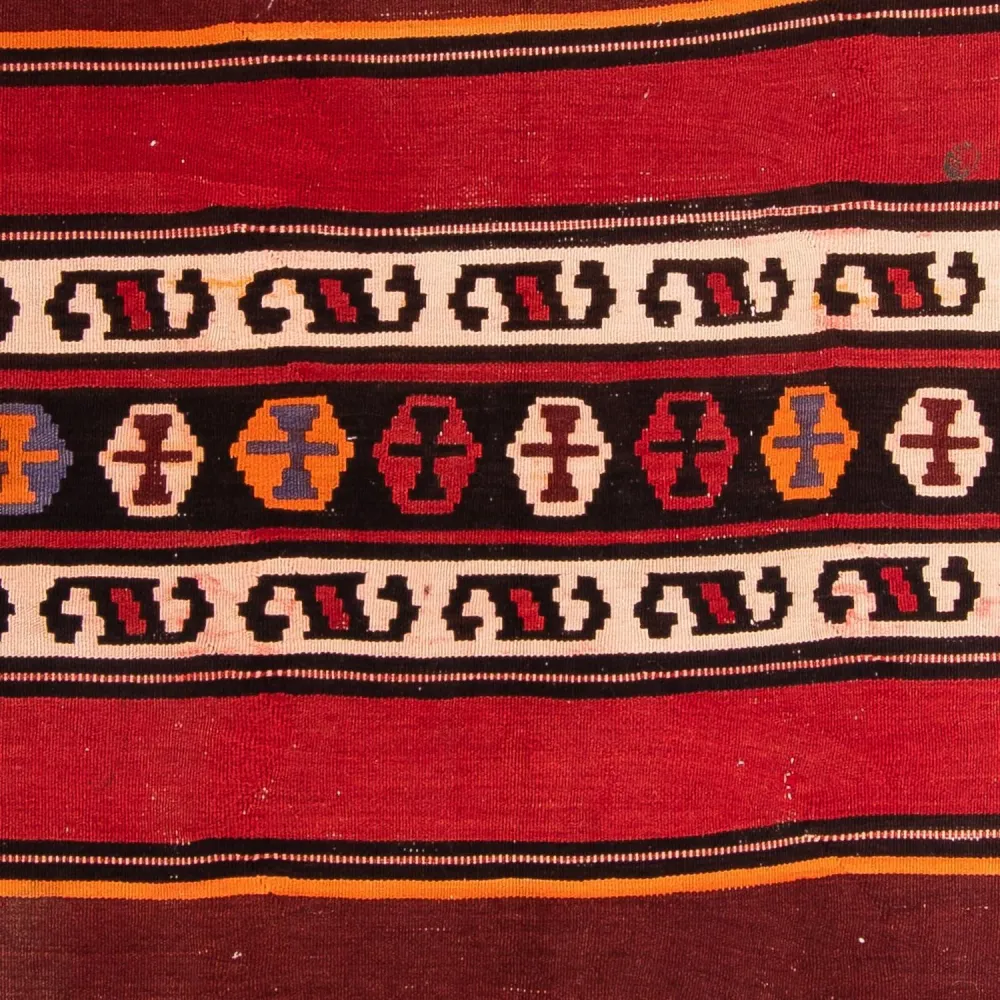 Løper Kelimteppe - Gammelt - 330 x 150 cm - flerfarget