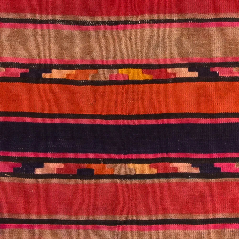 Løper Kelimteppe - Gammelt - 340 x 125 cm - flerfarget