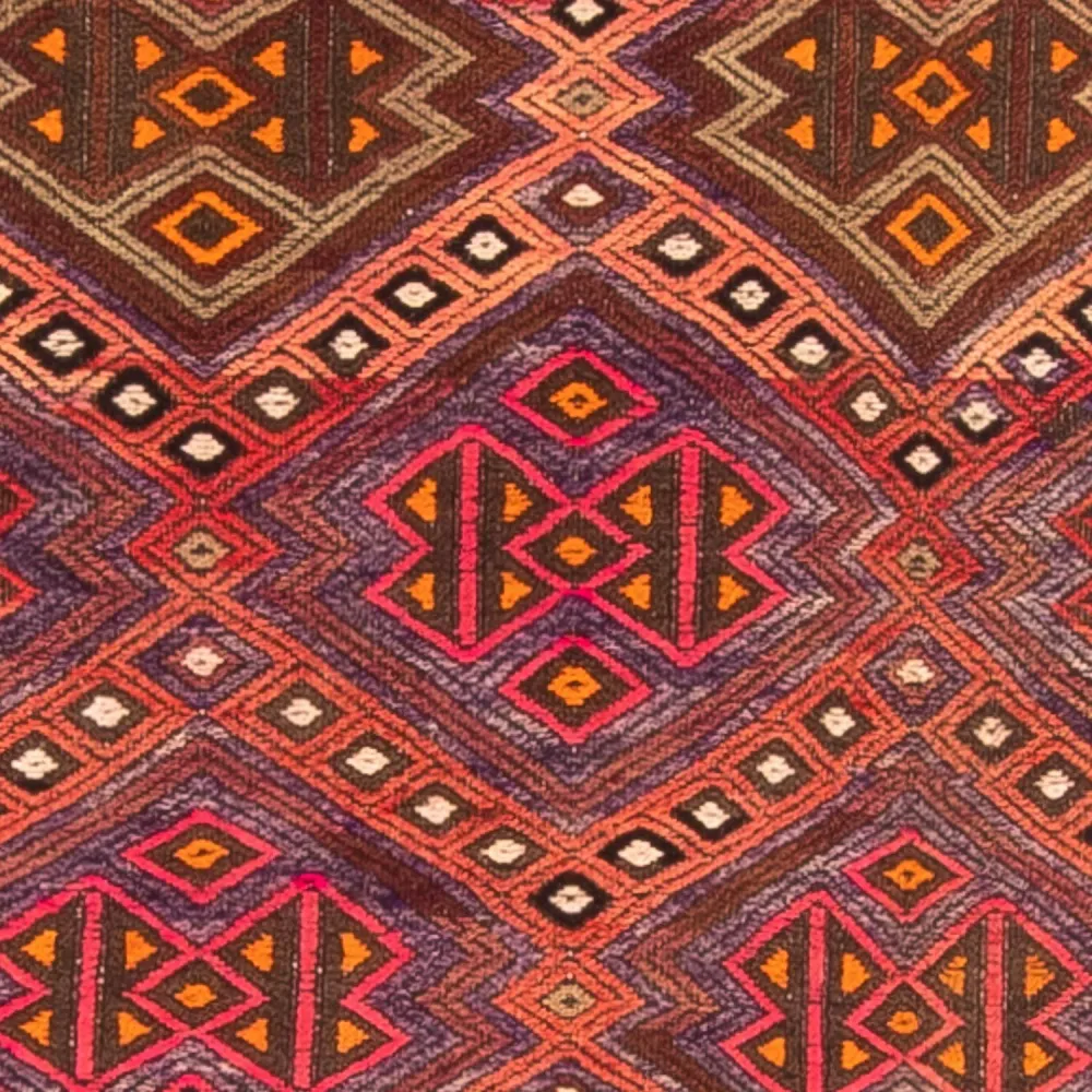 Løper Kelimteppe - Gammelt - 380 x 70 cm - flerfarget