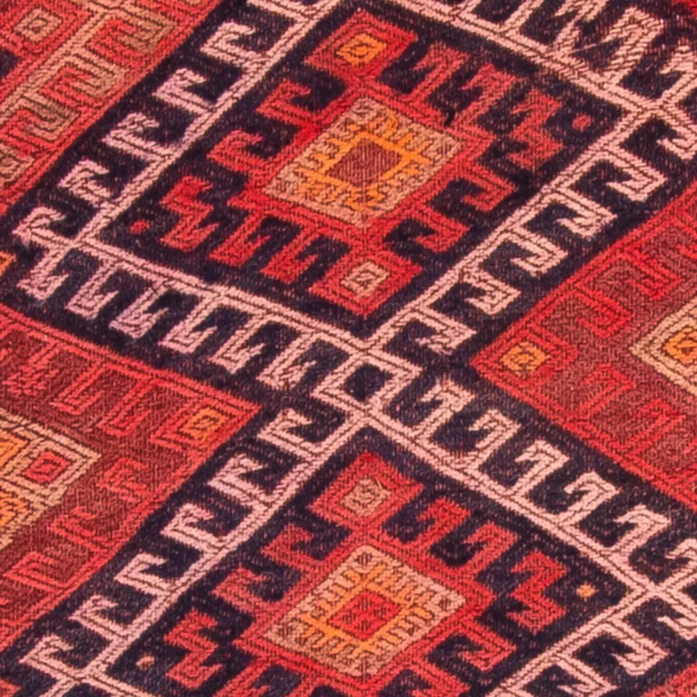 Løper Kelimteppe - Gammelt - 380 x 75 cm - flerfarget