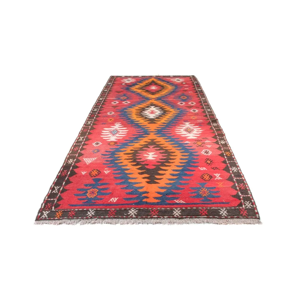 Løper Kelimteppe - Gammelt - 430 x 155 cm - rød