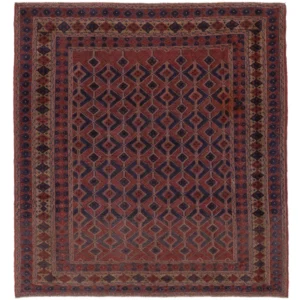 Løper Kelimteppe - Orientalsk - 180 x 173 cm - mørk beige