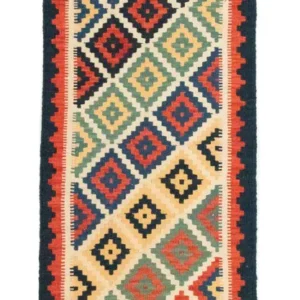 Løper Kelimteppe - Orientalsk - 182 x 62 cm - beige