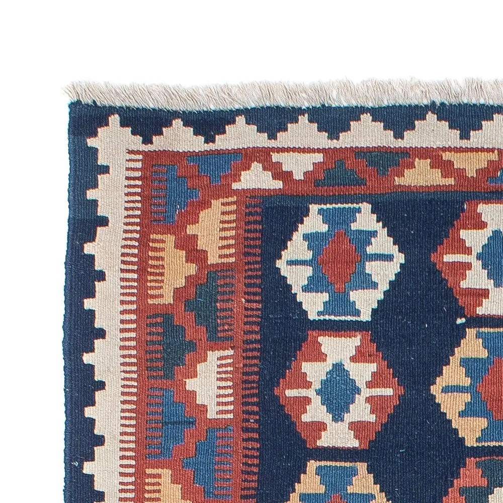Løper Kelimteppe - Orientalsk - 186 x 104 cm - blå