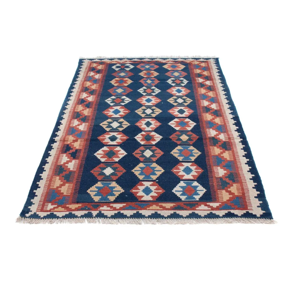Løper Kelimteppe - Orientalsk - 186 x 104 cm - blå