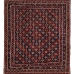 Løper Kelimteppe - Orientalsk - 186 x 158 cm - mørk beige