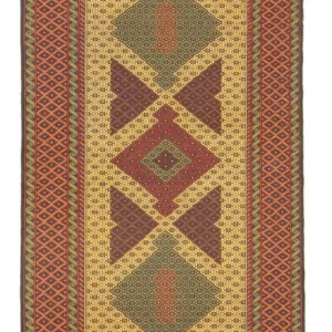 Løper Kelimteppe - Orientalsk - 188 x 85 cm - oransje