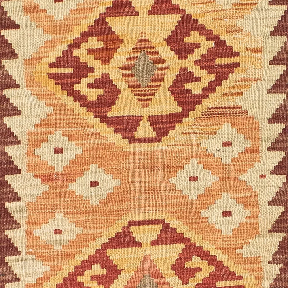 Løper Kelimteppe - Orientalsk - 189 x 75 cm - lysebrun