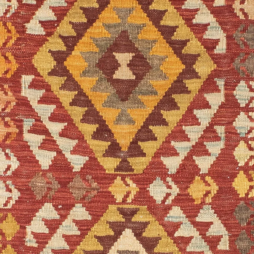 Løper Kelimteppe - Orientalsk - 189 x 78 cm - mørk rød
