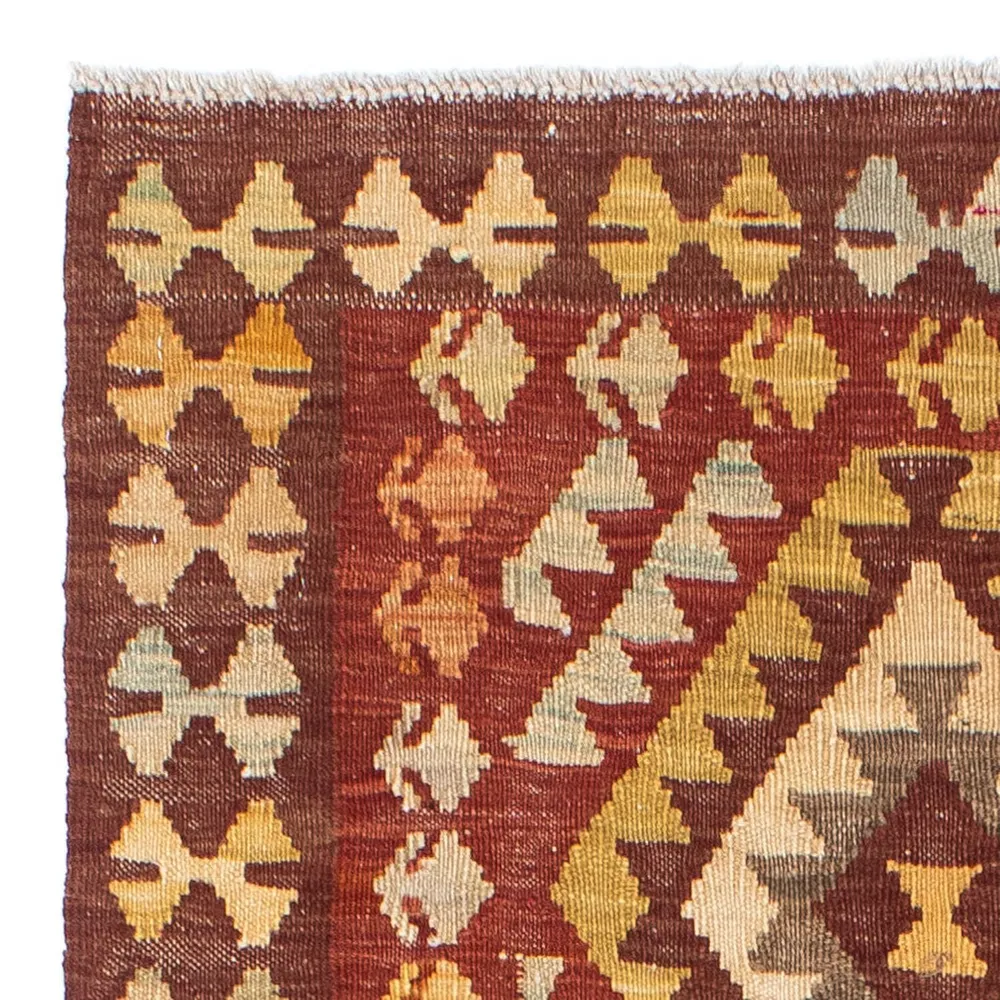 Løper Kelimteppe - Orientalsk - 189 x 78 cm - mørk rød