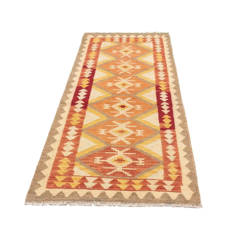 Løper Kelimteppe - Orientalsk - 190 x 71 cm - beige