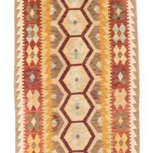 Løper Kelimteppe - Orientalsk - 191 x 74 cm - beige