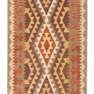 Løper Kelimteppe - Orientalsk - 191 x 78 cm - lysebrun