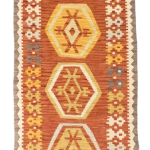 Løper Kelimteppe - Orientalsk - 191 x 72 cm - rust