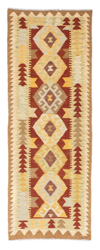 Løper Kelimteppe - Orientalsk - 192 x 72 cm - lysebrun
