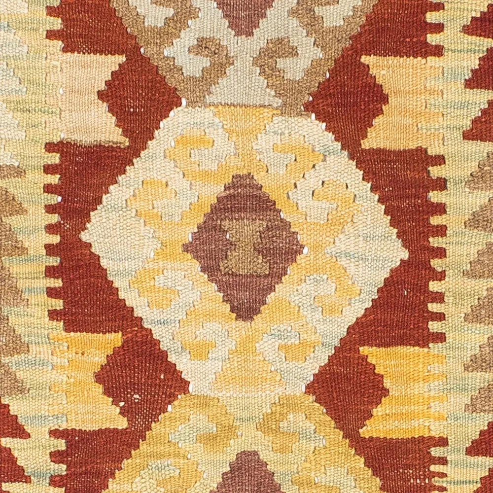 Løper Kelimteppe - Orientalsk - 192 x 72 cm - lysebrun