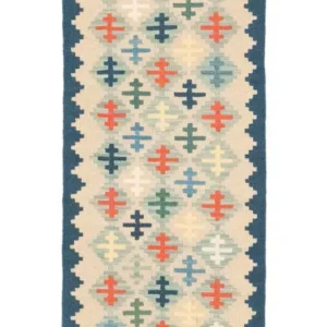 Løper Kelimteppe - Orientalsk - 193 x 61 cm - beige