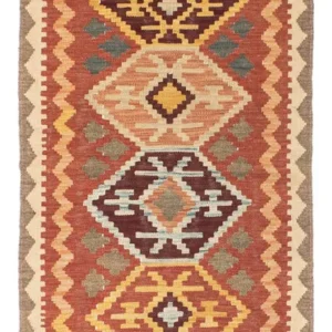 Løper Kelimteppe - Orientalsk - 193 x 75 cm - brun