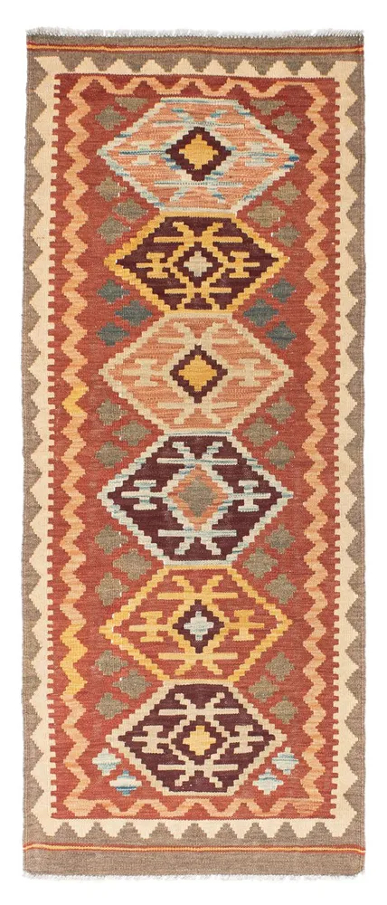 Løper Kelimteppe - Orientalsk - 193 x 75 cm - brun