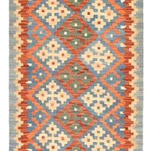 Løper Kelimteppe - Orientalsk - 193 x 64 cm - flerfarget