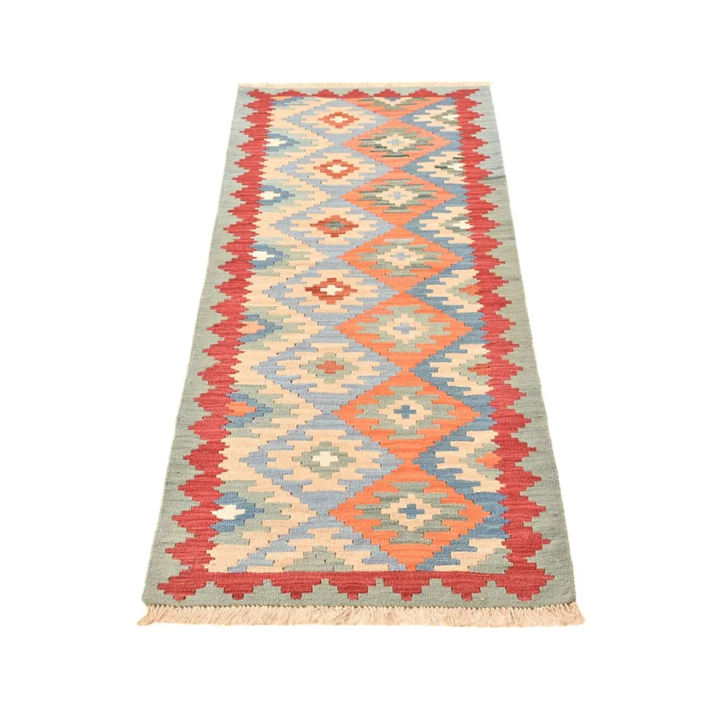 Løper Kelimteppe - Orientalsk - 194 x 66 cm - flerfarget
