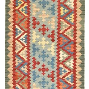 Løper Kelimteppe - Orientalsk - 194 x 84 cm - flerfarget