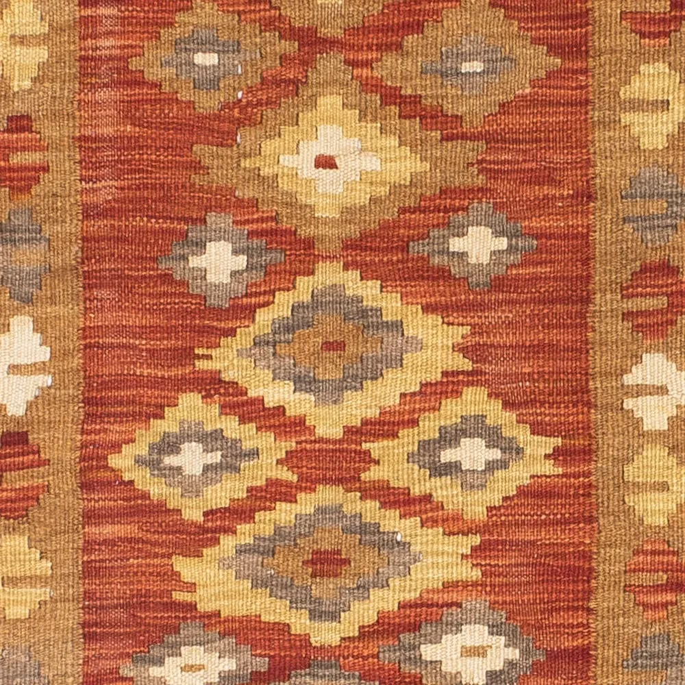 Løper Kelimteppe - Orientalsk - 194 x 67 cm - rust