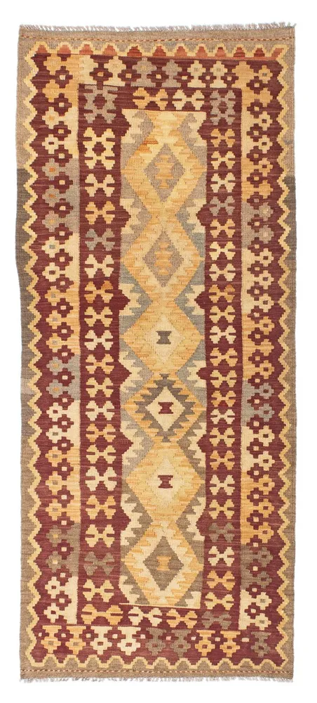Løper Kelimteppe - Orientalsk - 195 x 79 cm - brun