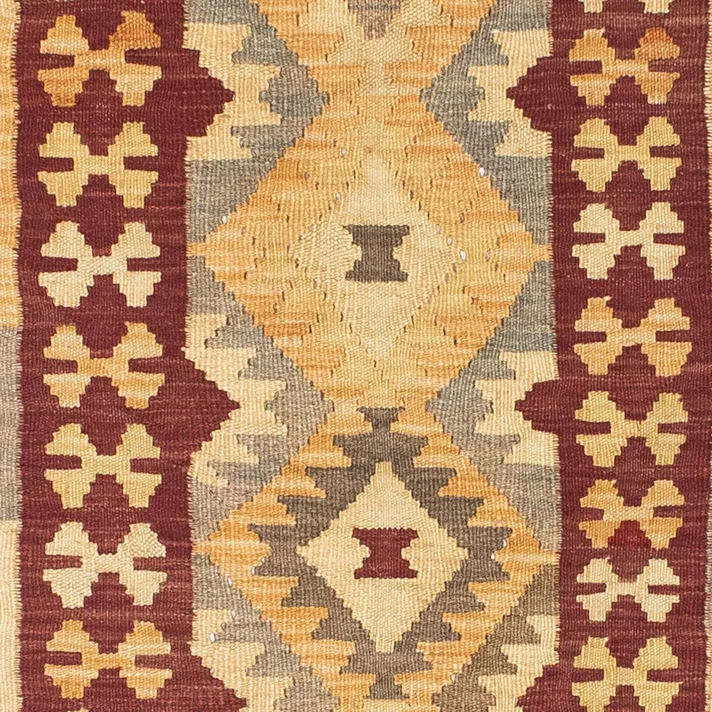 Løper Kelimteppe - Orientalsk - 195 x 79 cm - brun