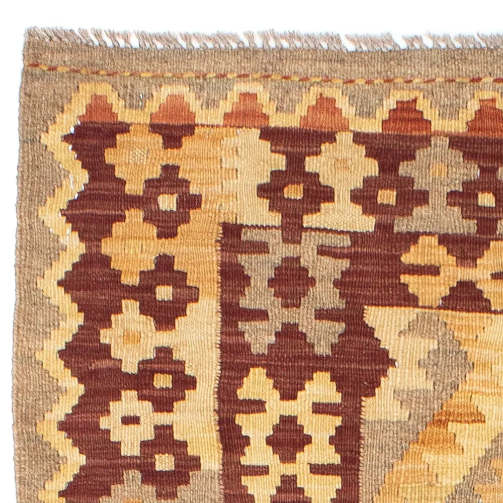 Løper Kelimteppe - Orientalsk - 195 x 79 cm - brun