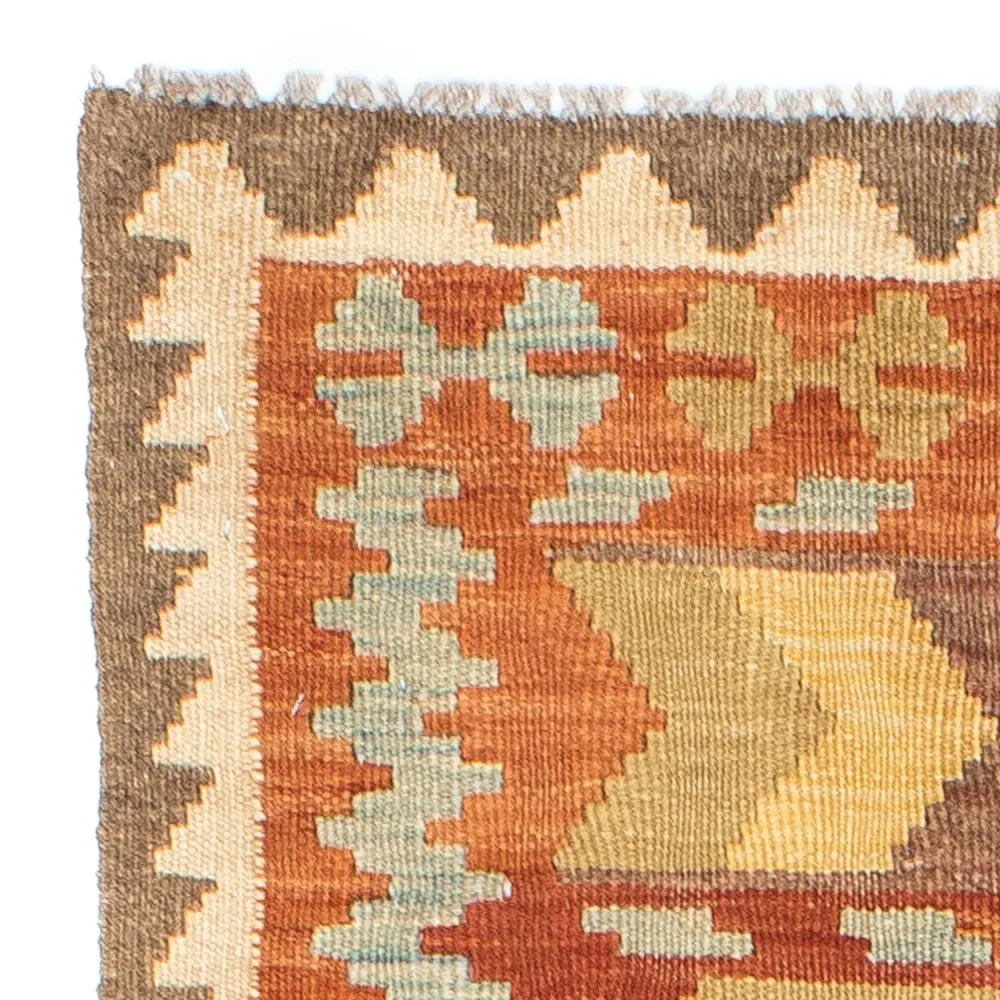 Løper Kelimteppe - Orientalsk - 195 x 75 cm - oransje