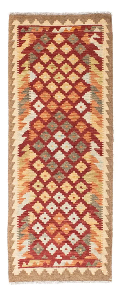 Løper Kelimteppe - Orientalsk - 195 x 74 cm - rust