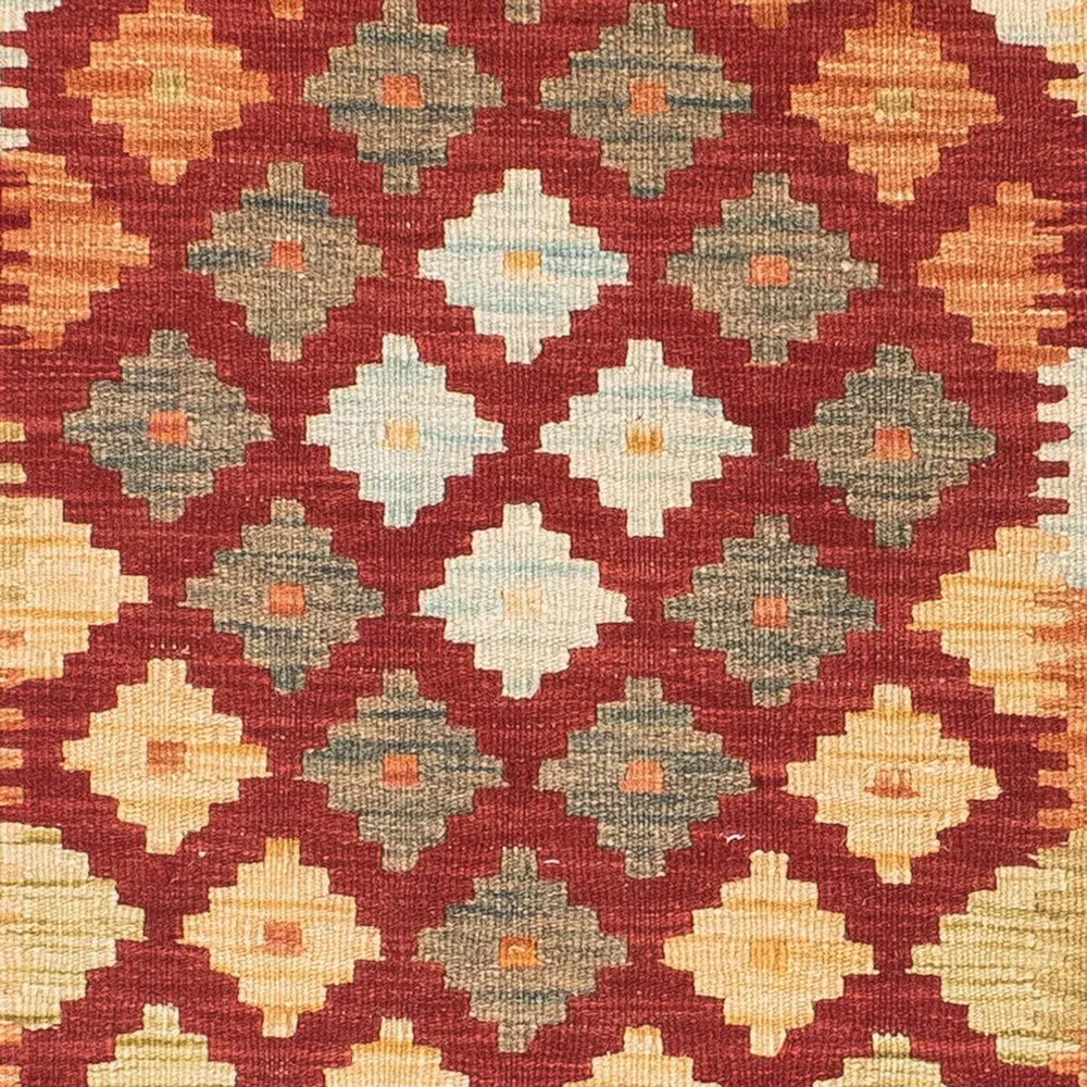 Løper Kelimteppe - Orientalsk - 195 x 74 cm - rust