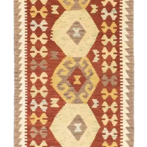 Løper Kelimteppe - Orientalsk - 195 x 67 cm - rust