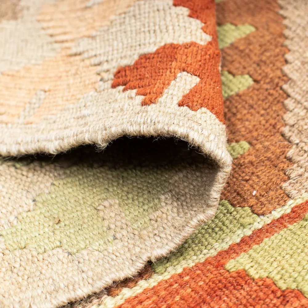 Løper Kelimteppe - Orientalsk - 196 x 86 cm - beige