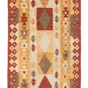 Løper Kelimteppe - Orientalsk - 196 x 72 cm - beige