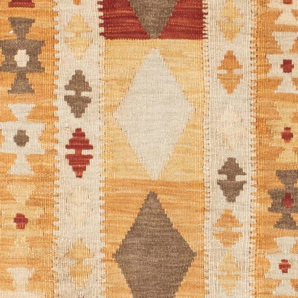 Løper Kelimteppe - Orientalsk - 196 x 72 cm - beige