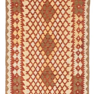 Løper Kelimteppe - Orientalsk - 197 x 79 cm - beige