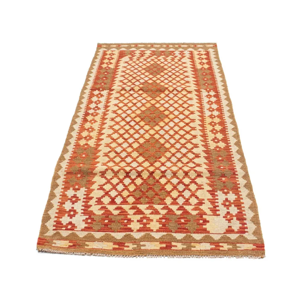 Løper Kelimteppe - Orientalsk - 197 x 79 cm - beige