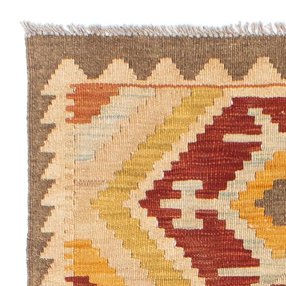 Løper Kelimteppe - Orientalsk - 197 x 70 cm - beige