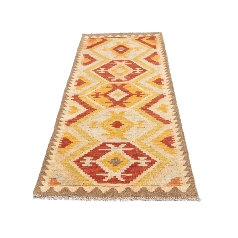 Løper Kelimteppe - Orientalsk - 197 x 70 cm - beige