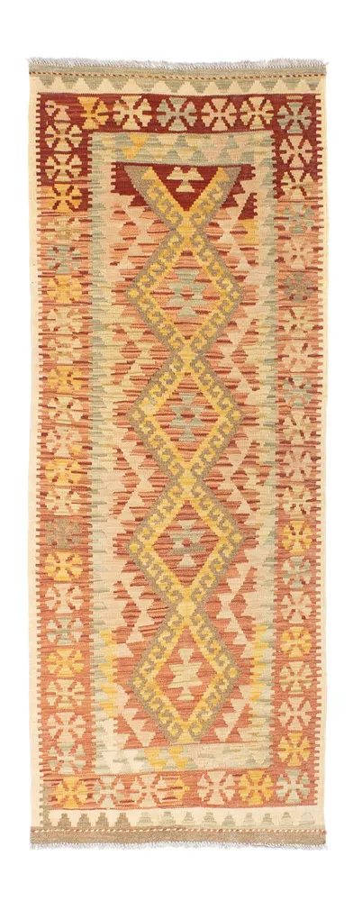 Løper Kelimteppe - Orientalsk - 197 x 72 cm - beige