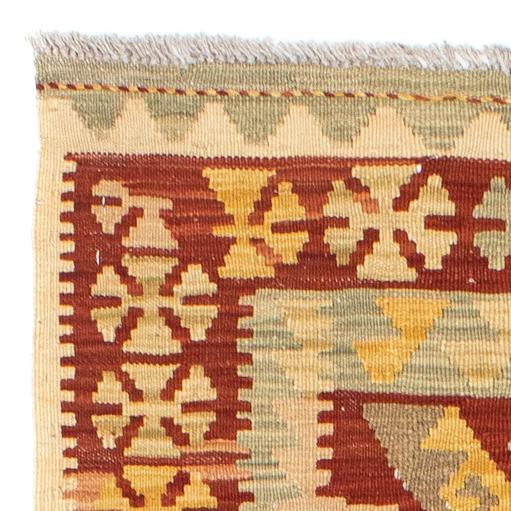 Løper Kelimteppe - Orientalsk - 197 x 72 cm - beige