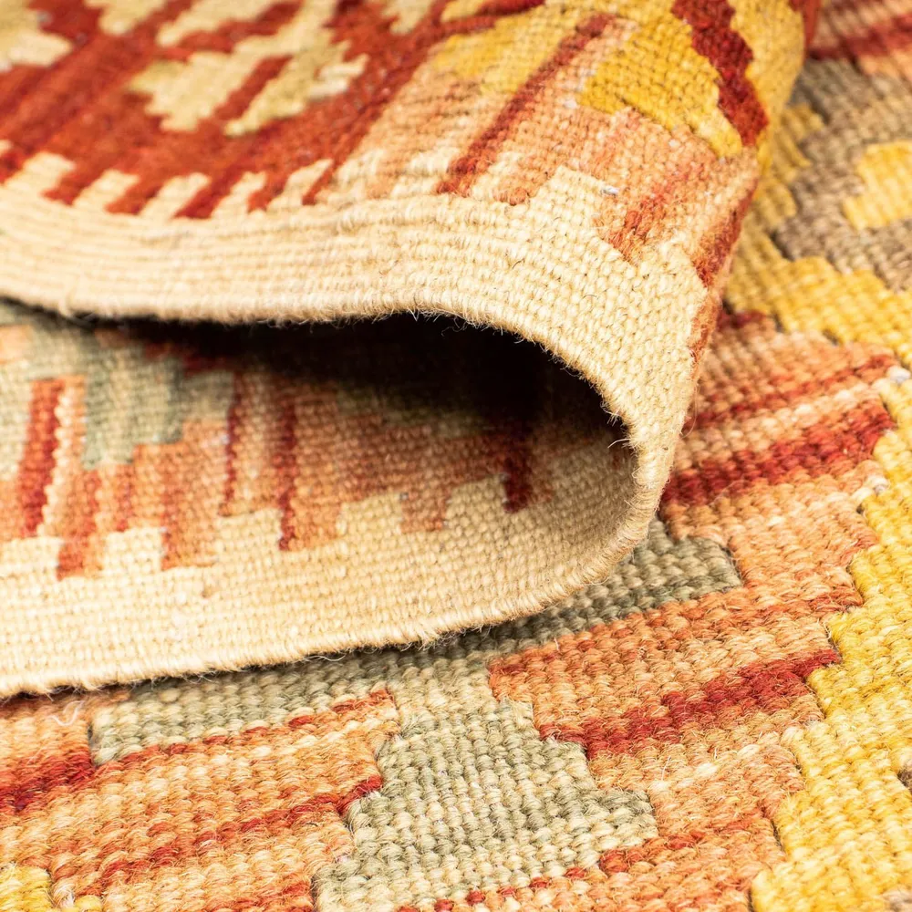 Løper Kelimteppe - Orientalsk - 197 x 72 cm - beige