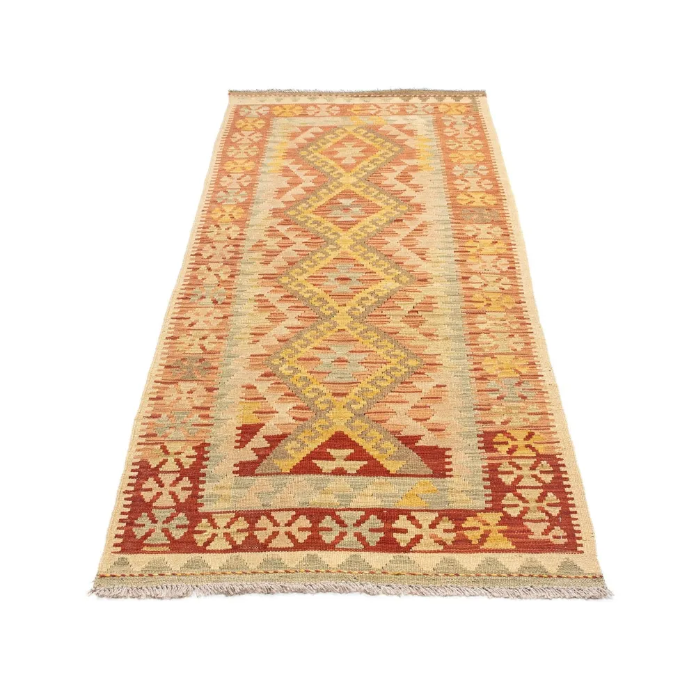 Løper Kelimteppe - Orientalsk - 197 x 72 cm - beige