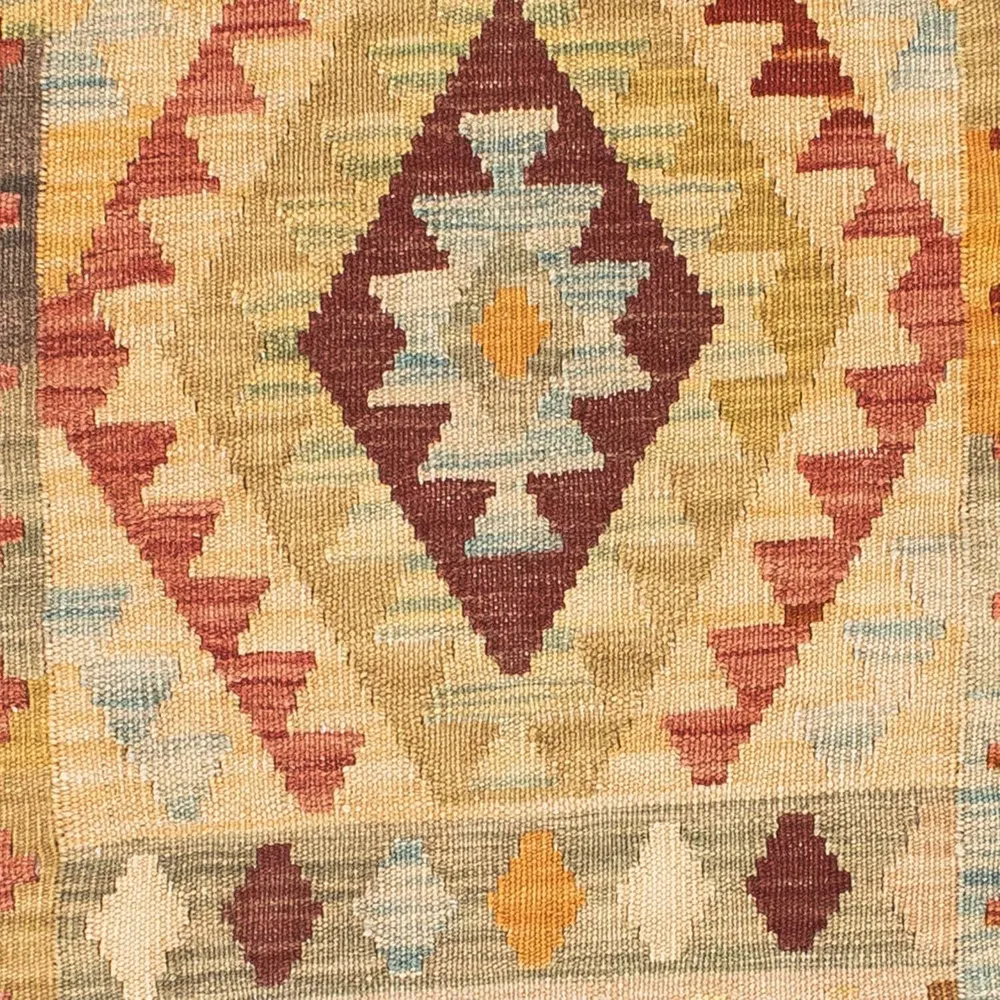 Løper Kelimteppe - Orientalsk - 198 x 75 cm - beige